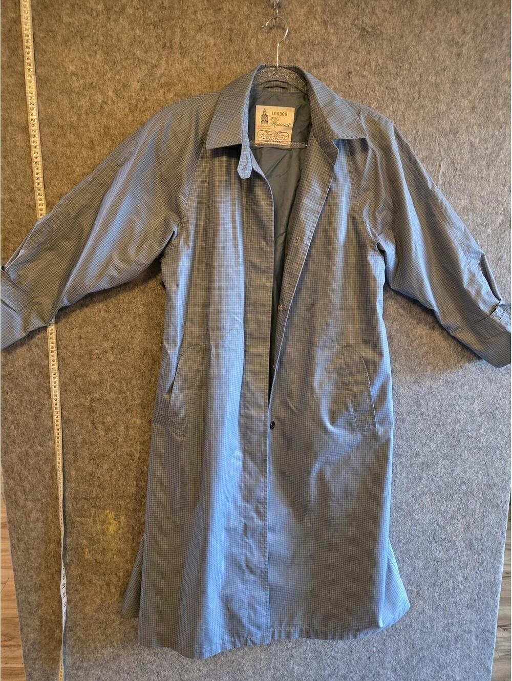 1960s Vintage London Fog Trench Coat Sz 12 R Classic Rain